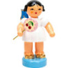 Angel with Lollipop - Blue Wings - Standing - 6 cm / 2.4 inch