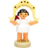 Angel "Frohe Weihnachten" ("Merry Christmas") - Swarovski Edition - Red Wings - Standing - 7 cm / 2.8 inch
