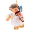Tree Ornament - Angel with E-Violin - Blue Wings - Floating - 5,5 cm / 2.2 inch