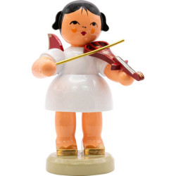Engel mit E-Geige - Rote Flügel - stehend - 9,5 cm