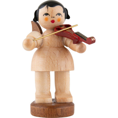 Angel with E-Violin - Natural Colors - Standing - 6 cm / 2.4 inch