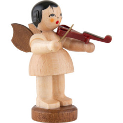 Angel with E-Violin - Natural Colors - Standing - 6 cm / 2.4 inch