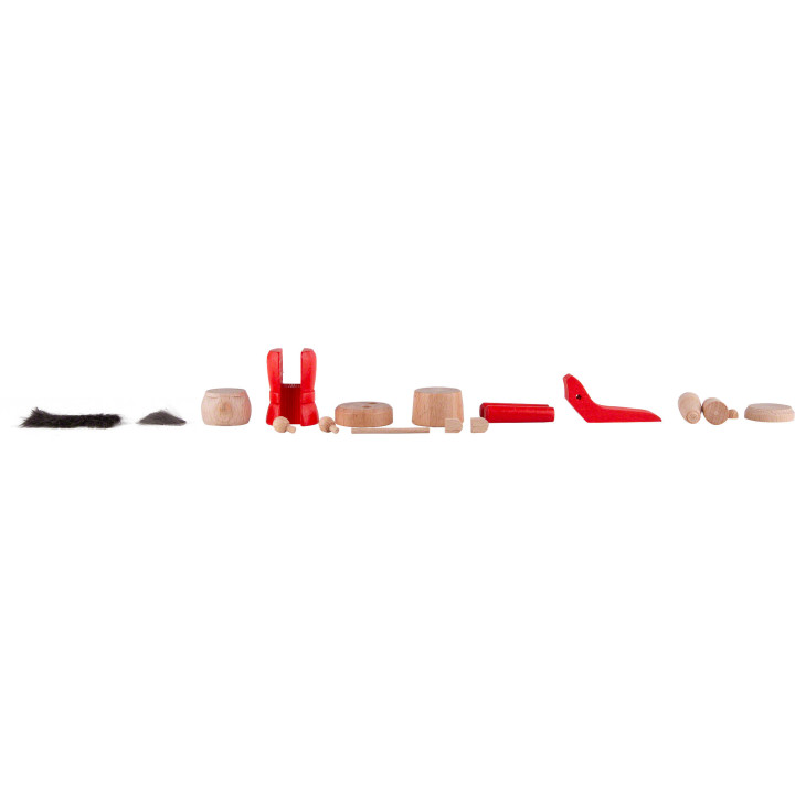 Handicraft Set - Nutcracker - King Red - 15 cm / 5.9 inch