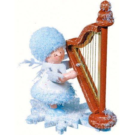 Snowflake with Harp - 5 cm / 2 inch