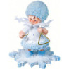 Schneeflöckchen mit Triangel - 5 cm