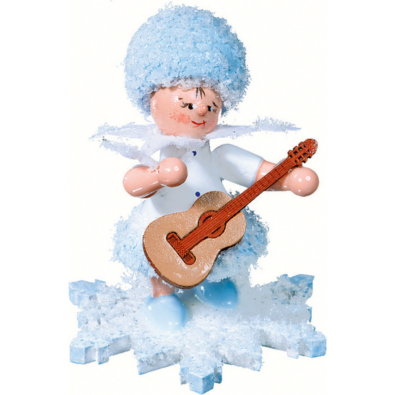 Schneeflöckchen mit Gitarre - 5 cm