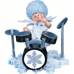 Snowflake with Drum Set - 5 cm / 2 inch