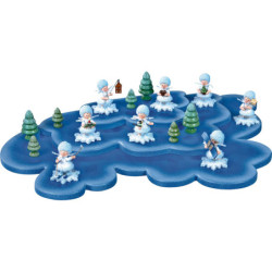 Wolke für Schneeflöckchen 3 Etagen - 43x28 cm