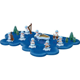 Wolke für Schneeflöckchen 1 Etage groß - 43x28 cm