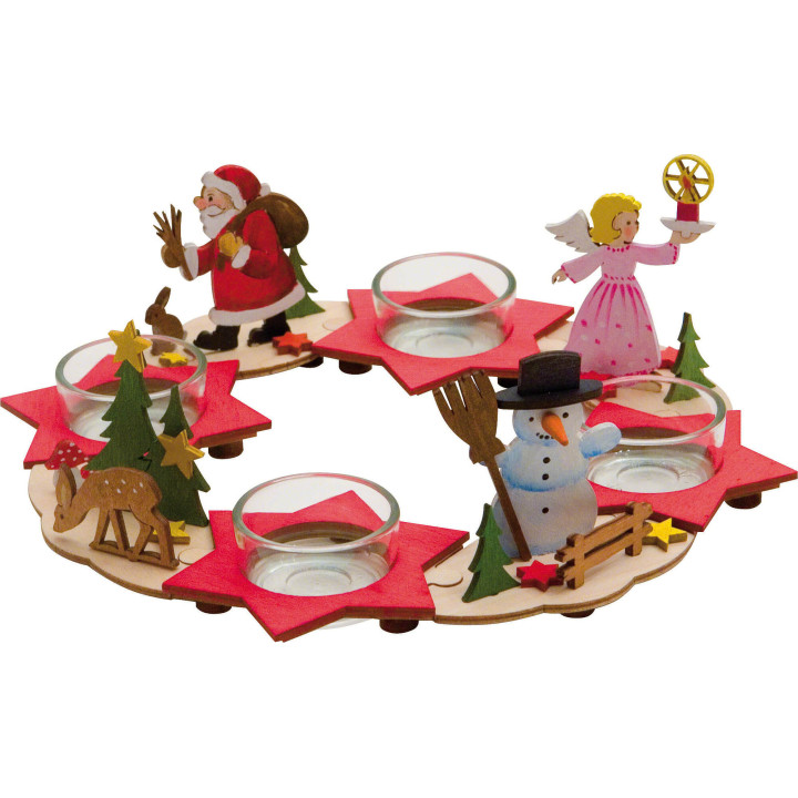 Handicraft Set - Advent Wreath - 8 cm / 3.1 inch