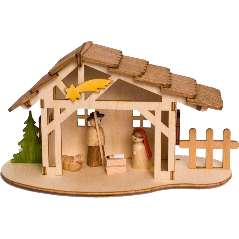 Handicraft Set - Nativity Stable - 10 cm / 3.9 inch