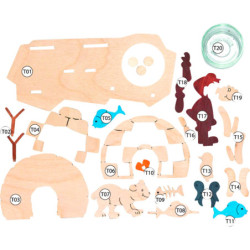 Bastelset Teelichthalter Eskimo - 8 cm