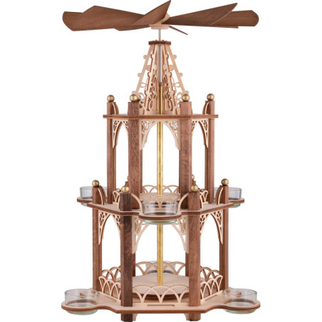 Bastelset 2-stöckige Pyramide unbestückt - 41 cm