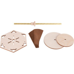 Bastelset 2-stöckige Pyramide unbestückt - 41 cm