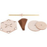 Handicraft Set - 2-Tier Pyramid - without Figurines - 41 cm / 16.1 inch
