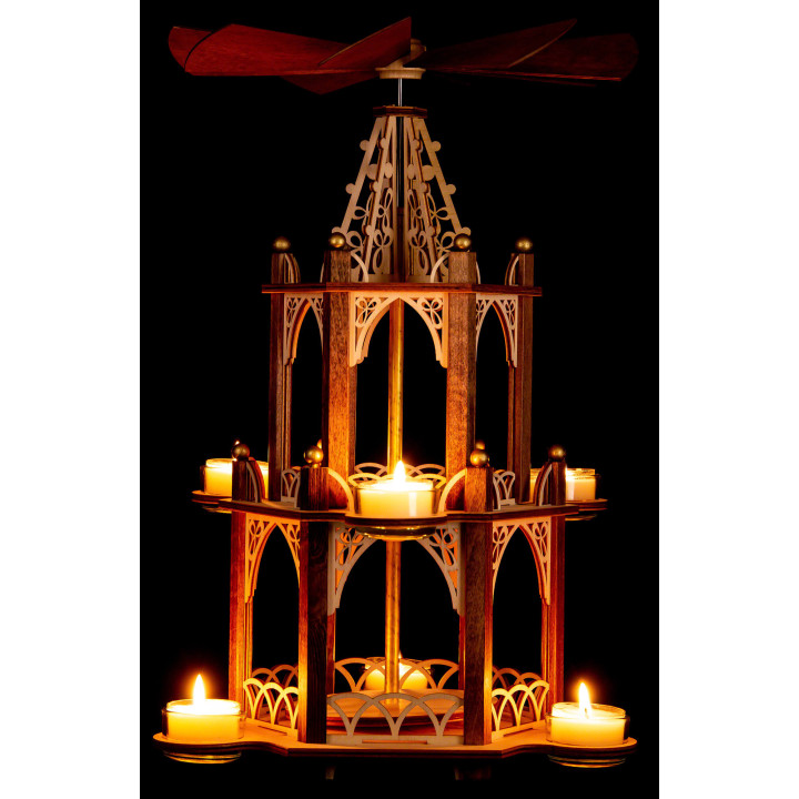 Handicraft Set - 2-Tier Pyramid - without Figurines - 41 cm / 16.1 inch