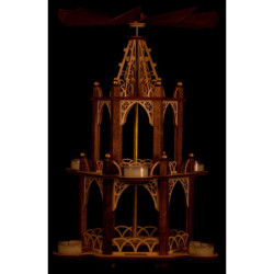 Bastelset 2-stöckige Pyramide unbestückt - 41 cm
