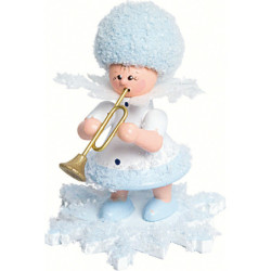 Schneeflöckchen mit Trompete - 5 cm