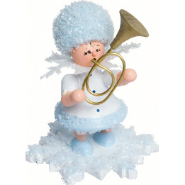 Snowflake with Alto Horn - 5 cm / 2 inch