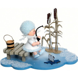 Schneeflöckchen Eisangler - 10x7x6 cm