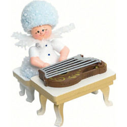 Snowflake with Zither - 5 cm / 2 inch