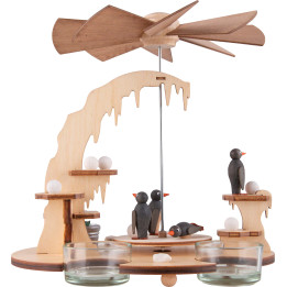 1-Tier Pyramid - Penguins - 20 cm / 7.9 inch