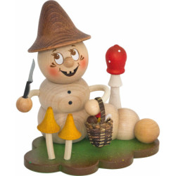 Räucherwurm Pilz Rudi - 14 cm