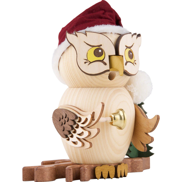 Smoker - Owl Santa Claus - 15 cm / 5.9 inch