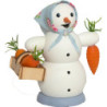 Smoker - Snow Woman with Carrot Bucket - 13 cm / 5.1 inch