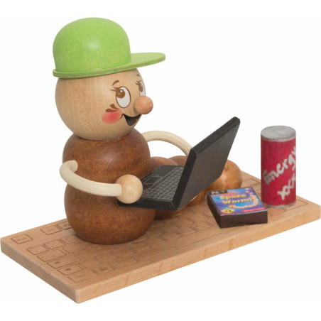 Smoker - Worm Computer-Worm Rudi - 14 cm / 5.5 inch