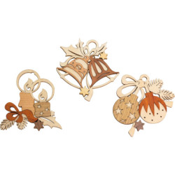 Christbaumschmuck Baumdekoration - 6er-Set - 7 cm