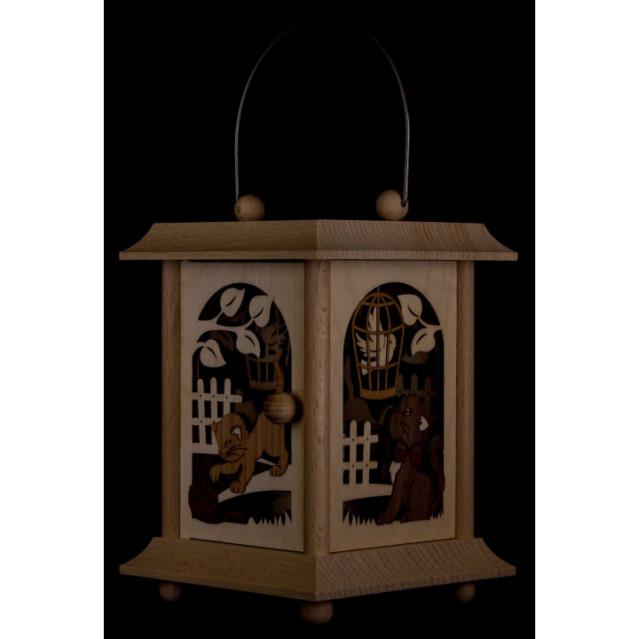Tischlaterne Katzen - 24 cm