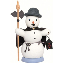 Smoker - Snowman Night Watch Man - 13 cm / 5.1 inch
