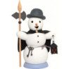 Räuchermännchen Schneemann Nachtwächter - 13 cm