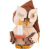 Mini-Eule Schlafmütze - 7 cm