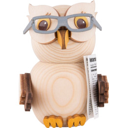Mini Owl with Glasses - 7 cm / 2.8 inch