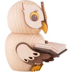 Mini-Eule mit Buch - 7 cm