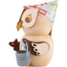 Mini Owl Painter - 7 cm / 2.8 inch