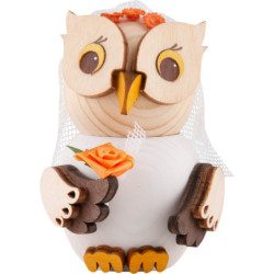 Mini-Eule Braut - 7 cm