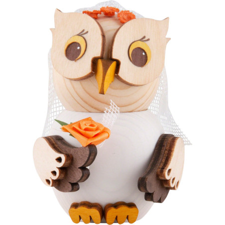 Mini-Eule Braut - 7 cm