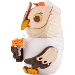 Mini Owl Bride - 7 cm / 2.8 inch