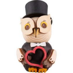 Mini Owl Bridegroom - 7 cm / 2.8 inch