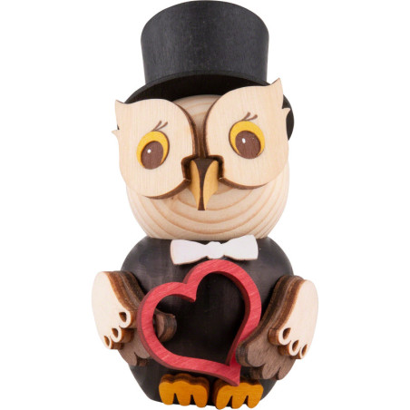 Mini Owl Bridegroom - 7 cm / 2.8 inch