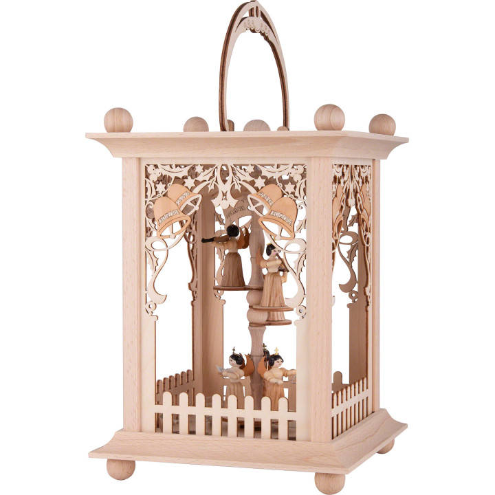Pyramid Lantern - Bells and Angels - 38 cm / 15 inch
