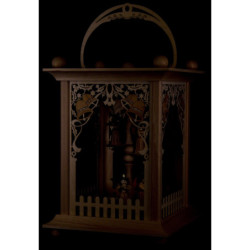 Pyramid Lantern - Bells and Angels - 38 cm / 15 inch