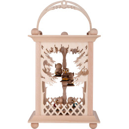Pyramid Lantern - Forest and Owls - 38 cm / 15 inch