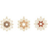 Christbaumschmuck Schneekristalle - 6er-Set - 7 cm