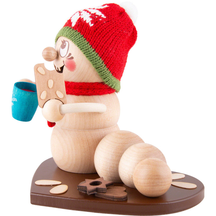 Räucherwurm Weihnachtsmarkt-Rudi - 14 cm