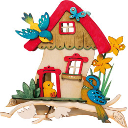 Bastelset Vogelhaus - 17 cm