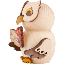 Mini Owl with "Thank you" - 7 cm / 2.8 inch
